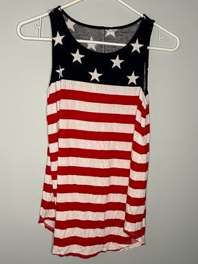Old Navy Luxe Women S American Flag Patriotic 4th July Tank Top Stars Stripes